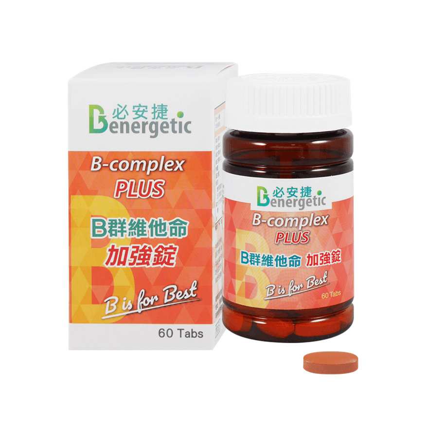 必安捷 B群維他命 B-COMPLEX PLUS 加強錠 60錠/瓶 