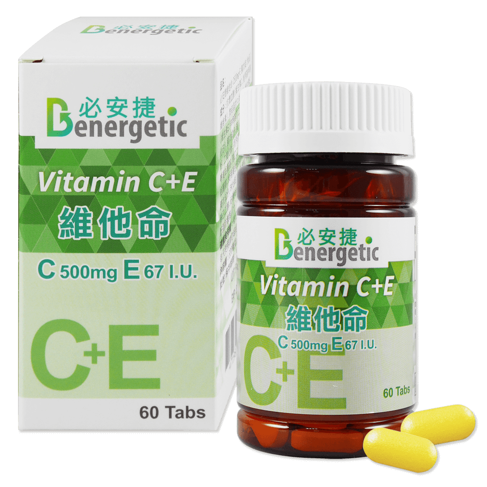 必安捷 維他命-C+E【500MG+E】膜衣錠 60錠/瓶